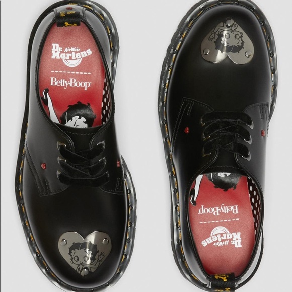 Dr. Martens 1461 BETTY BOOP LEATHER PLATFORM SHOES - Picture 12 of 15